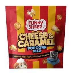 Попкорн в карамеле и попкорн со вкусом сыра Funny Sheep 120 г