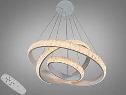 Изысканная светодиодная люстра Romin подвес с пультом димером 120 Вт золото