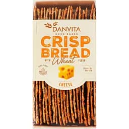 Хлебцы Danvita хрустящие пшеничные с сыром 130 г (755143)