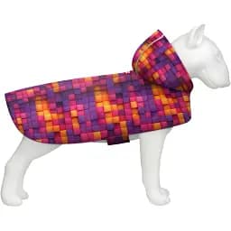 Дождевик-накидка с капюшоном для собак Waudog Clothes Кубы 3Д XL А 55-61 см B 68-80 см С 42-52 см