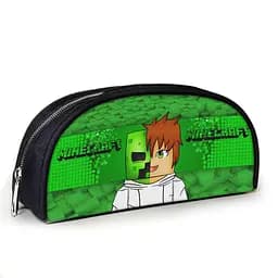 Пенал школьный Minecraft Крипер 23х10х8 см с принтом для мальчика (02826)