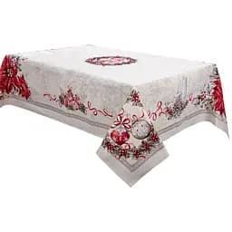 Скатерть новогодняя Lefard Home Textile Kris lurex гобеленовая 180х140 см (732-309)