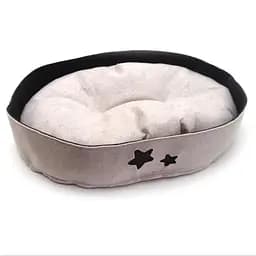 Лежак для котів та собак Zoo-hunt із фетру Зірочка бежевий №4 45х60х12 см