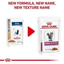Вологий корм Royal Canin Renal With Fish для котів з хронічною нирковою недостатністю 85 г - мініатюра 2