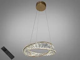 Люстра дизайнерська кристалічна Diasha 548/400G, 45W, золото, висота 95 см, діаметр 36 см, сучасний стиль для дому