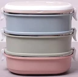 Ланч-бокс Food Box 3 ємності Kamille 20х14.5х18.5 см kuh0007572