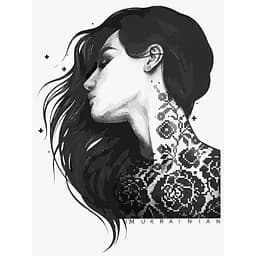 Картина за номерами Ideyka Я-українка ©lesya_nedzelska_art 30х40 см (KHO4952)