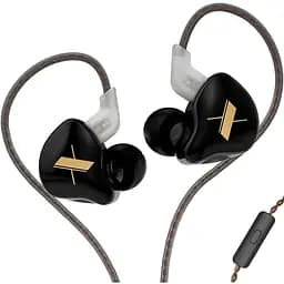 Вакуумные наушники KZ EDX с заушными крючками черные