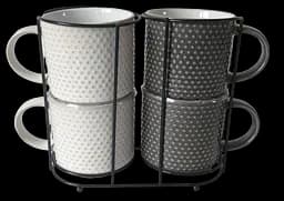 Набір чашок на підставці Limited Edition Point 4 x 400 мл (JH7596)