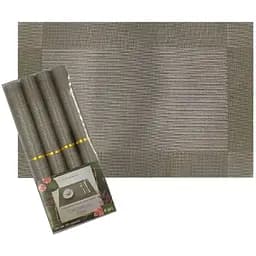 Набір килимків для сервірування Versailles Затишний 45х30 см 4 шт. сірий (141229)