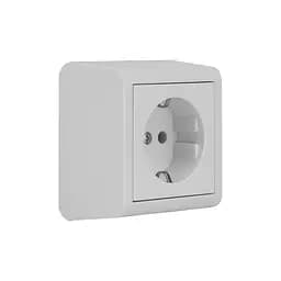 Розетка Ovivo Electric Nivo, одинарна з заземленням, накладна, біла - мініатюра 3