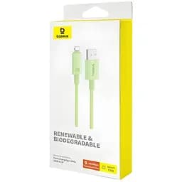 Дата кабель Baseus Habitat Series Fast Charging USB to Lightning 2.4A (2m) (P10360200) Natural Green - мініатюра 4