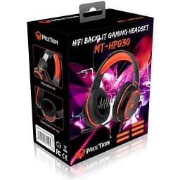 Ігрова гарнітура Meetion MT-HP030 з LED підсвічуванням USB Gaming Backlit Hi-Fi - мініатюра 7