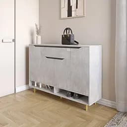 Тумба для взуття у передпокій Lion Салліван Тумба-2 Бетон (LION-041119)