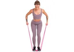 Стрічка латексна EasyFit 0.5 мм для пілатеса та йоги жовта - мініатюра 4