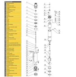 Насос свердловинний Optima PM 4QJm4/7 0.37 кВт 50 м, кабель 1.5 м, з підвищеною стійкістю до піску - мініатюра 3
