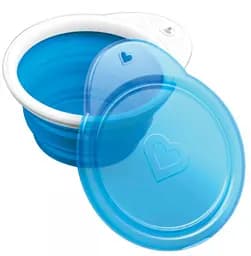 Тарілка дорожня Munchkin Go Bow, блакитний (012377.01)