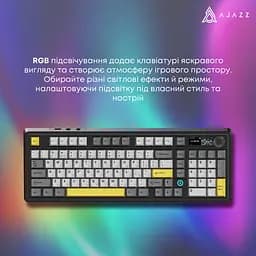 Клавіатура бездротова Ajazz AK980 V2 Maillard Switch Black (AK980-V2-M-BGY) - мініатюра 14