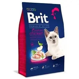 Сухой корм Brit Premium Cat by Nature Sterilised для стерилизованных кошек с курицей 8 кг