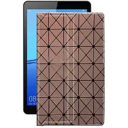 Чохол StatusCASE з екошкіри для планшету Huawei MediaPad M5 lite 8 Коричневий ромб