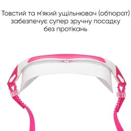 Дитяча маска для плавання Renvo Karu JR Anti-fog білий рожевий OSFM (1SM100-0503) - мініатюра 6