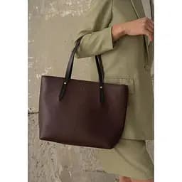 Шкіряний шоппер Walker Mini бордовий флотар