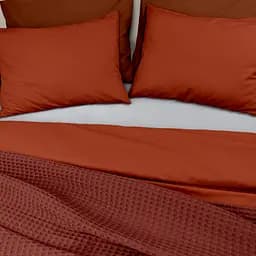 Плед-покривало Cosas Greek Waffle Ruby вафельне 75х95 см (Blanket_29Ruby_GreekWaffle_75x95) - мініатюра 3