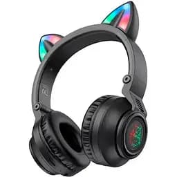 Наушники Borofone беспроводные накладные BO18 Cat ear BT headphones черные