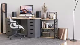 Етажерка 3/60 Ferrum-decor Серії Коннект 73x60x28 чорний ДСП Дуб Сонома 16мм (FRD-104257) - мініатюра 7