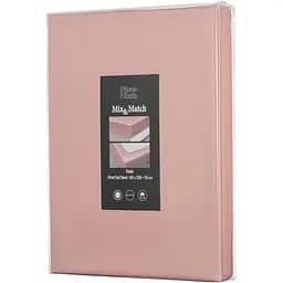 Простыня на резинке Ardesto Mix&Match Premium, 160х200+30см, 100% хлопок, сатин, розовый светлый (ART1620FSU)