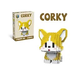 Конструктор Собака, PW24-01-3-4-5-6-7-8-9, від 330 деталей, від 6.5 см, (В асортименті)