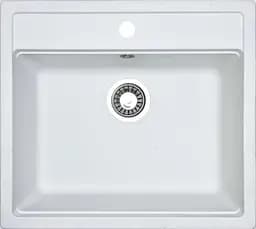 Кухонна мийка Adamant STEP біла 565x500x190 мм, без крила 56,5 см