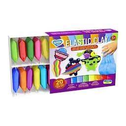 Набір для ліплення з повітряним пластиліном Elastic Clay TM Lovin 70140, 20 стиків - мініатюра 3