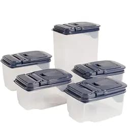 Набор универсальных контейнеров Supretto для сыпучих продуктов 5 шт. темно-синий (87290001)