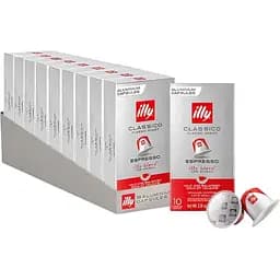 Набор кофе в капсулах ILLY Lungo Classico 100 капсул (10 п. х 10 шт.)