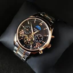 Чоловічий наручний годинник Guanquin Prestige Gold - мініатюра 4