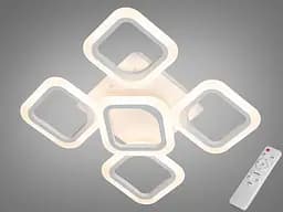 Люстра стельова LED Diasha AS8060/4+1WH, 60W, біла, для коридору, вітальні, спальні, кухні, офісу
