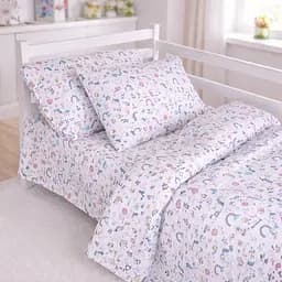 Комплект постільної білизни MirSon Ranforce Elite Tiny Unicorn pink 2x143x210 см (2200012579930)
