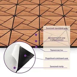 Самоклеюча PET мозаїка 300х300х4мм SW-00001640 - мініатюра 5