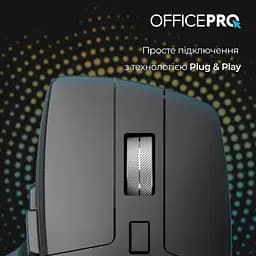 Миша OfficePro M395B Silent Click Ergonomic Wireless Black [144321] - мініатюра 8