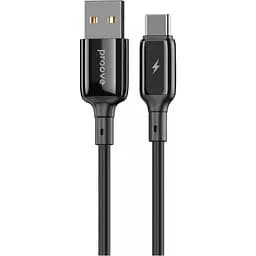 Кабель Proove Flex Metal USB-A to USB-C 2.4A 1m Black (CCFM20001201) [130338]