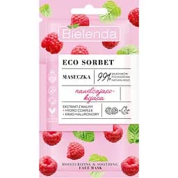 Маска для обличчя Bielenda Eco Sorbet Raspberry заспокійлива, зволожувальна 8 г