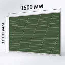 Крейдяна зелена дошка ТСО 1000х1500 мм "КОСА ЛІНІЯ"