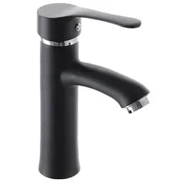 Смеситель для умывальника G-Ferro LAura-001 black GF1301 Черный матовый