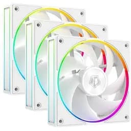 Вентилятор 120 мм ID-Cooling AF-127-ARGB-W TRIO білий 3 шт. 120x120x27 мм ARGB підсвітка 500-2000 об/хв <29.9dB(A) 78CFM