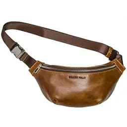 Жіноча шкіряна сумка-бананка Grande Pelle 11х26х7 см sum0026378