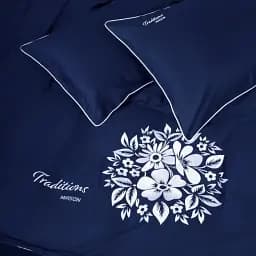 Наволочка MirSon Сатин Elit 4052 Ocean Traditions 45х45 см темно-синя (2200010538052)