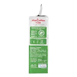 Кава мелена MacCoffee Arabica Crema Pure, натуральна, смажена, 250 г (882594) - мініатюра 5