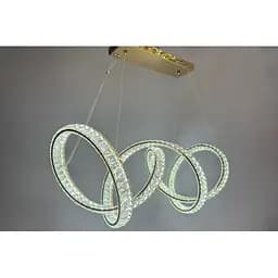 Кришталева LED-люстра Linisoln 7115/100 FG, 240W до 40 м2 у золоті - мініатюра 2