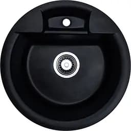 Кухонна мийка Adamant FINE антрацит d 470x190 мм, без крила d 47